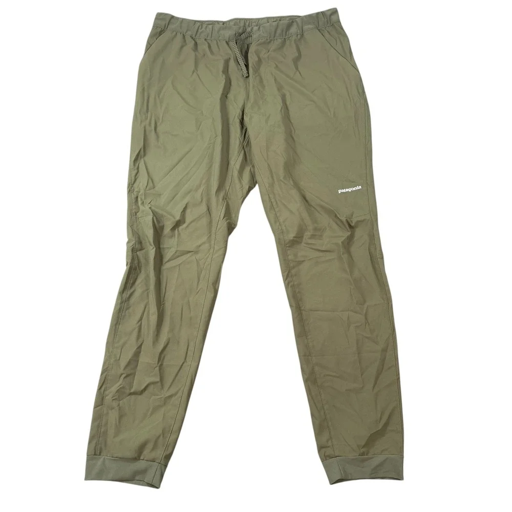 Patagonia Mens Terrebonne Joggers Green Elastic Waist Tapered Pants Size XL